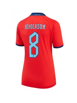 England Jordan Henderson #8 Auswärtstrikot für Frauen WM 2022 Kurzarm